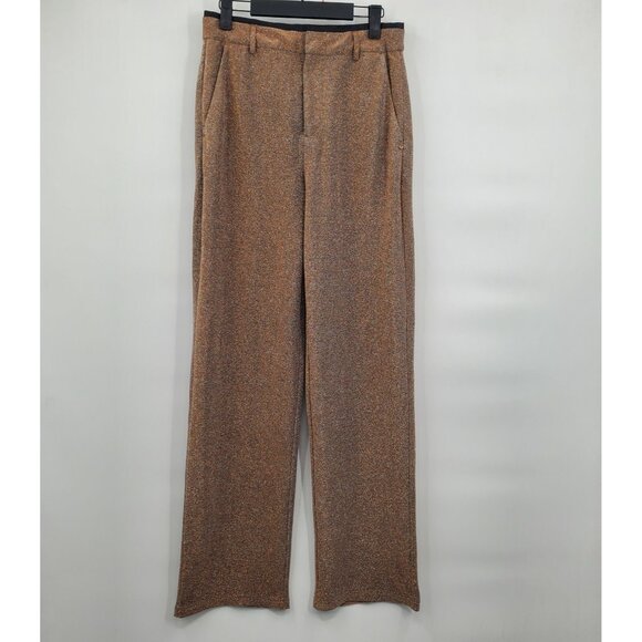SCOTCH & SODA Wide Leg Stretch Lurex Pants Women Size Small High Waisted - Picture 3 of 16